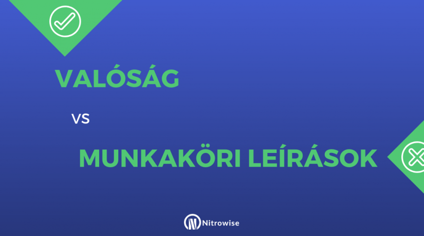 Valóság vs munkaköri leírások a tudásalapú gazdaságban