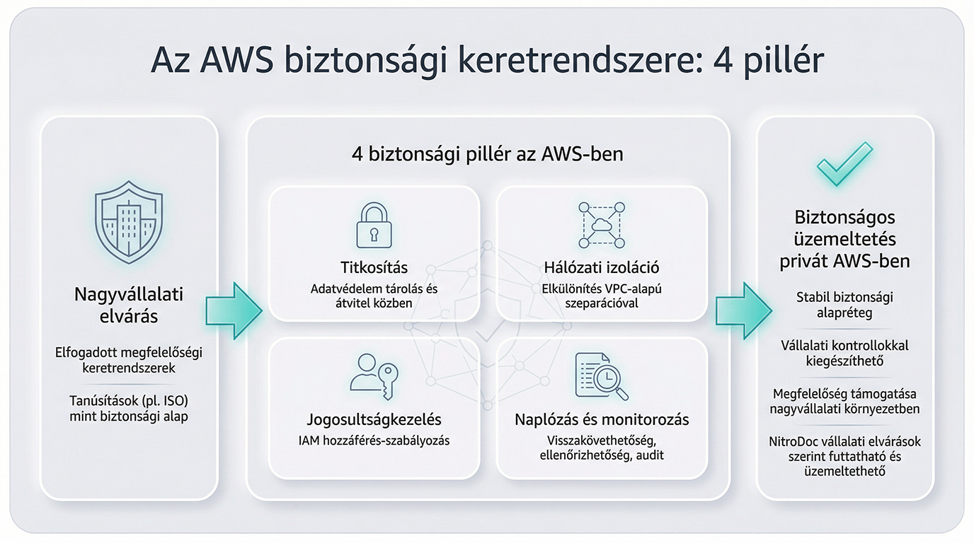 Az Aws biztonsági keretrendszerének 4 pillére